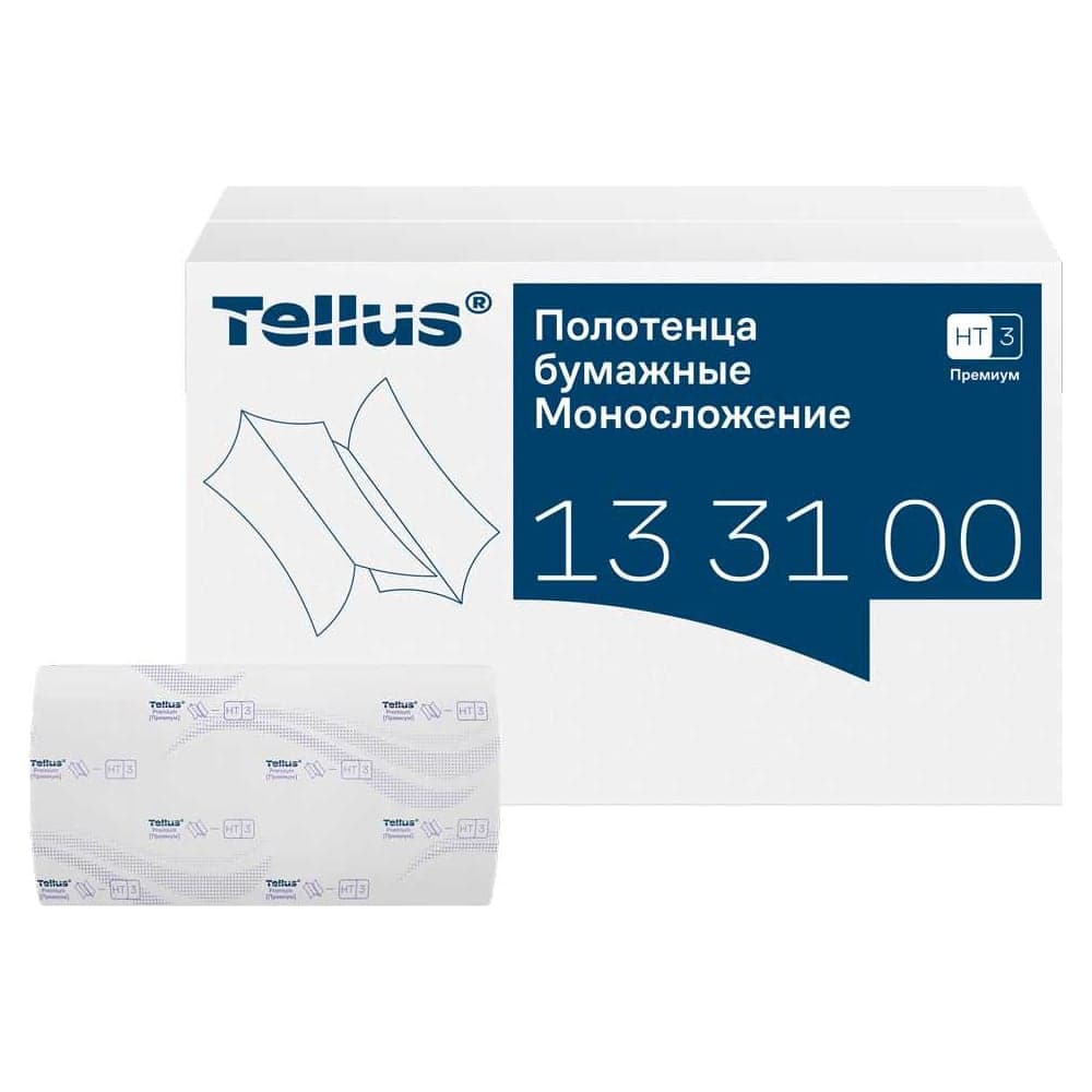 Листовые полотенца TORK Tellus с моносложением формата ZZ, категория качества Премиум, 2-сл. 133100