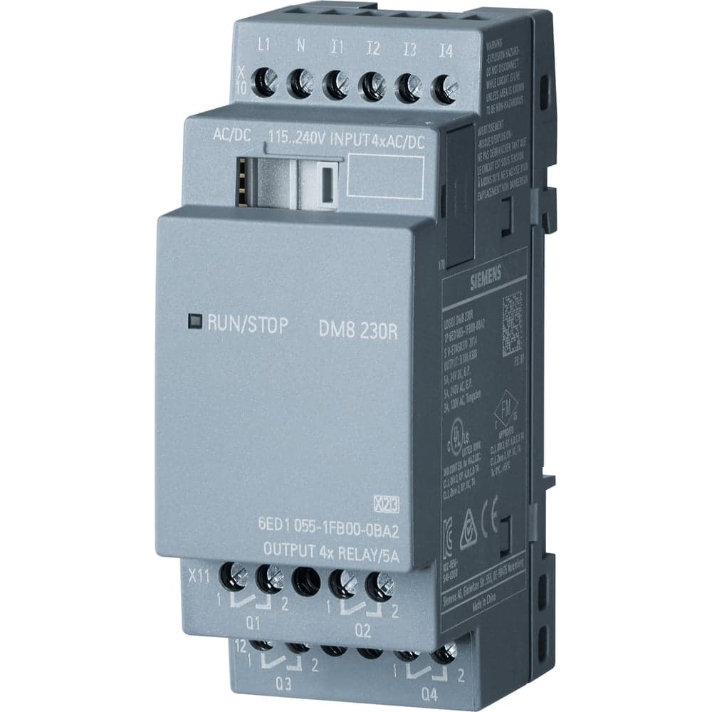 Модуль расширения Siemens LOGO DM8 230R 230В, 4DI 4DO 6ED10551FB000BA2 6ED1055-1FB00-0BA2