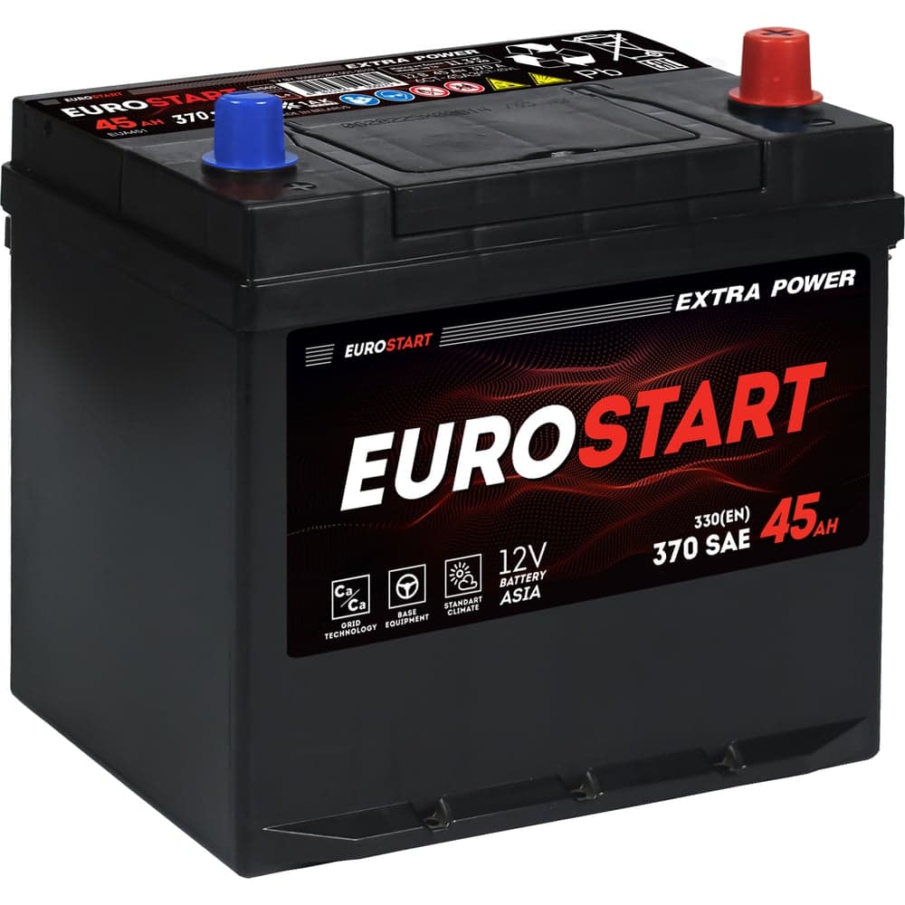 Аккумуляторная батарея EUROSTART Extra Power Asia 45Ah R+ (без борта) EUA450