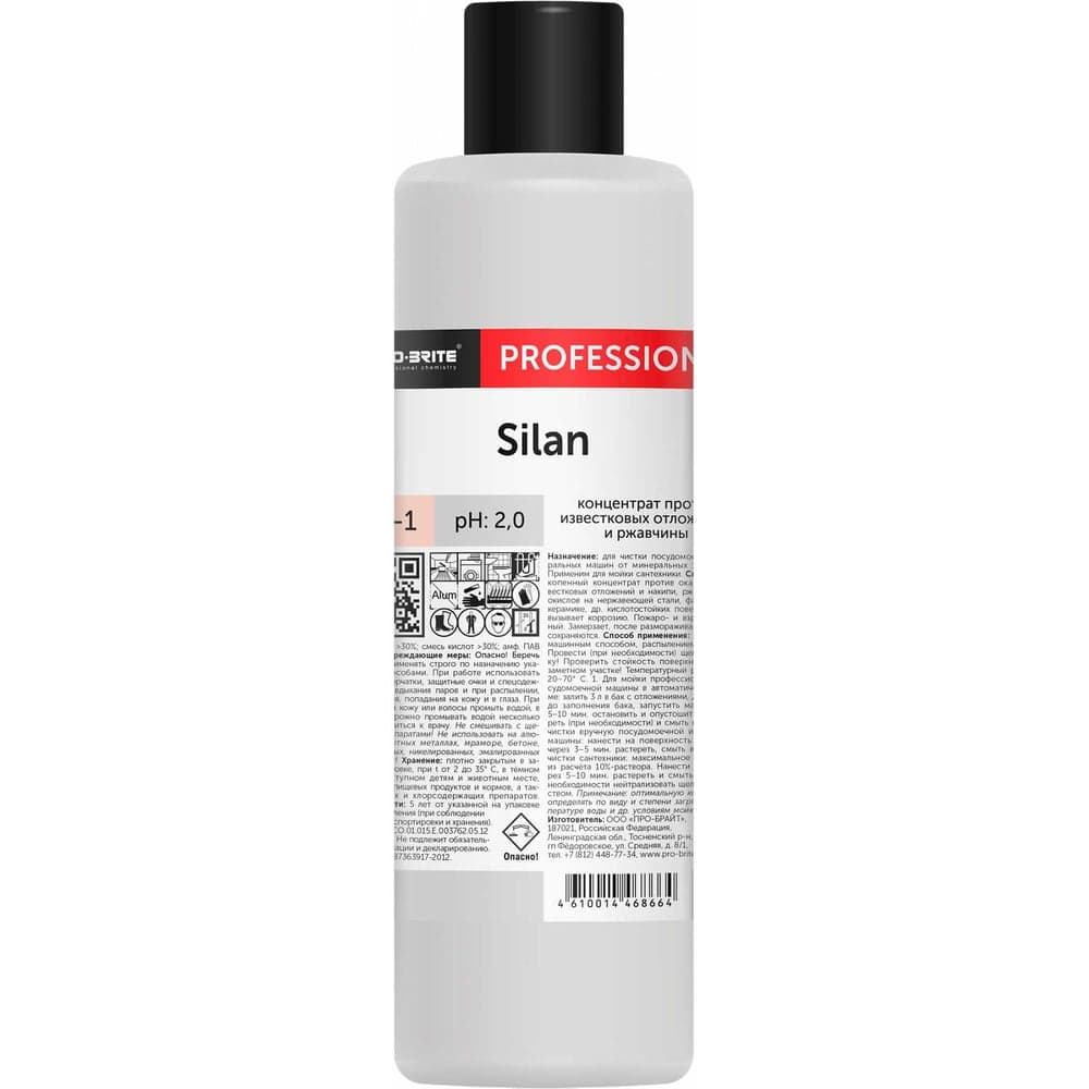 Концентрат против известковых отложений и ржавчины PRO-BRITE SILAN 1 л 074-1