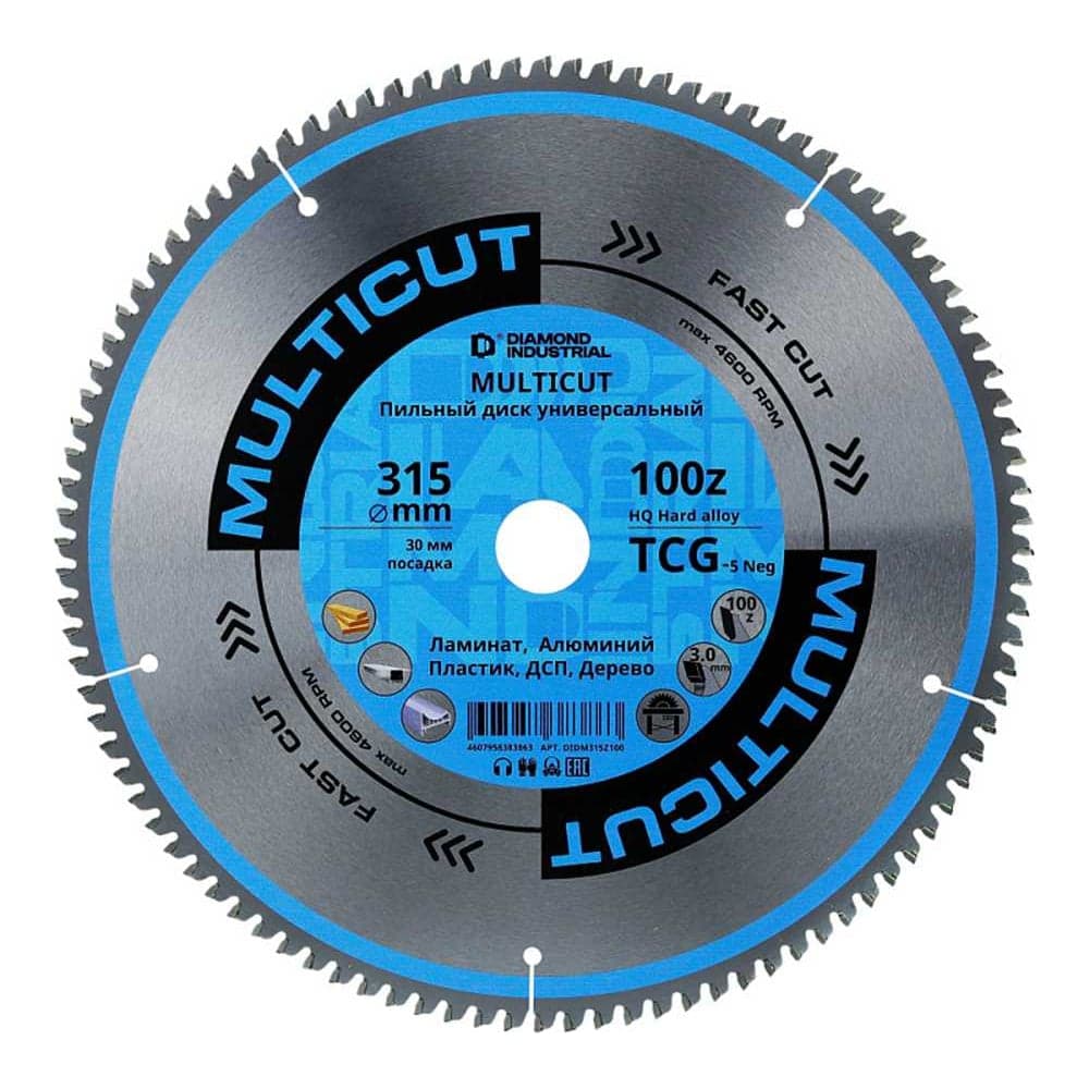 Диск пильный по мультиматериалам 315х30 мм Z=100 TCG MultiCut Diamond Industrial DIDM315Z100