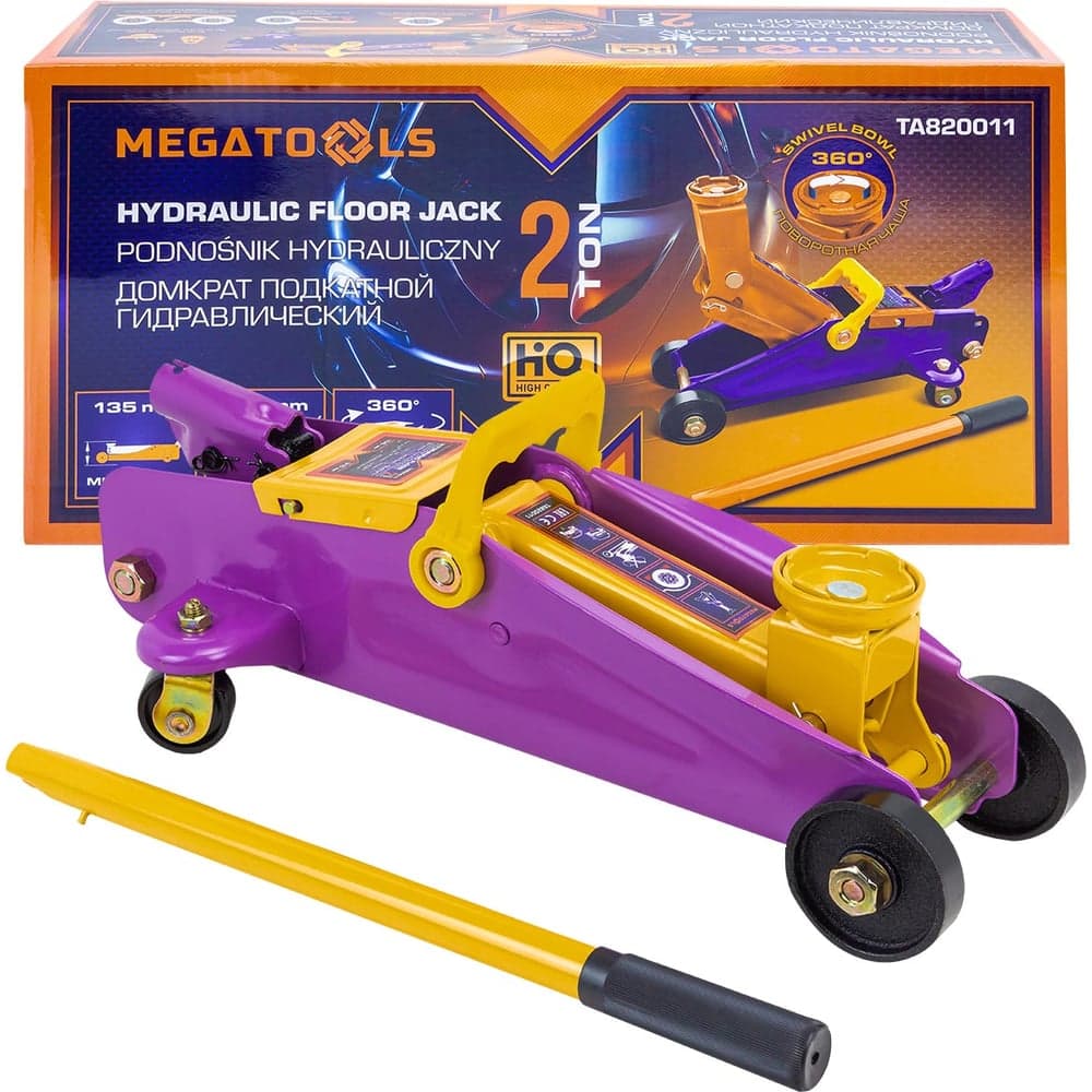 Домкрат подкатной гидравлический MEGATOOLS 2т MT-TA820011(60982)
