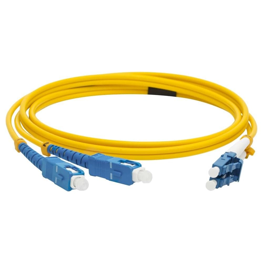 Оптический патч-корд TWT дуплексный, LC/UPC-SC/UPC, SM, 1.0 м 2LC-2SC/SU-1.0