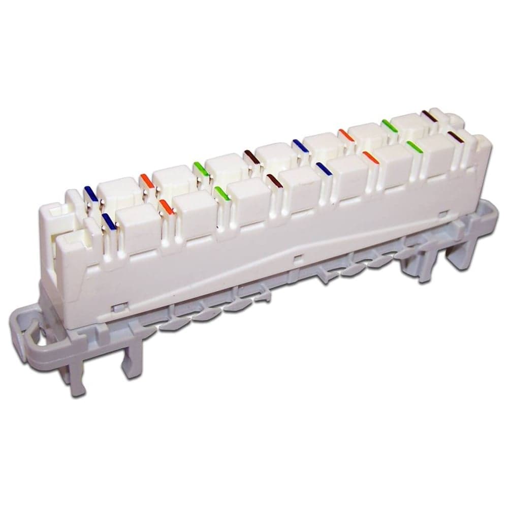 Размыкаемый плинт TWT LSA-PLUS-PROFIL 8 пар HIGHBAND, Кат. 5e, под хомут и профиль LSA8P-DIS-5E