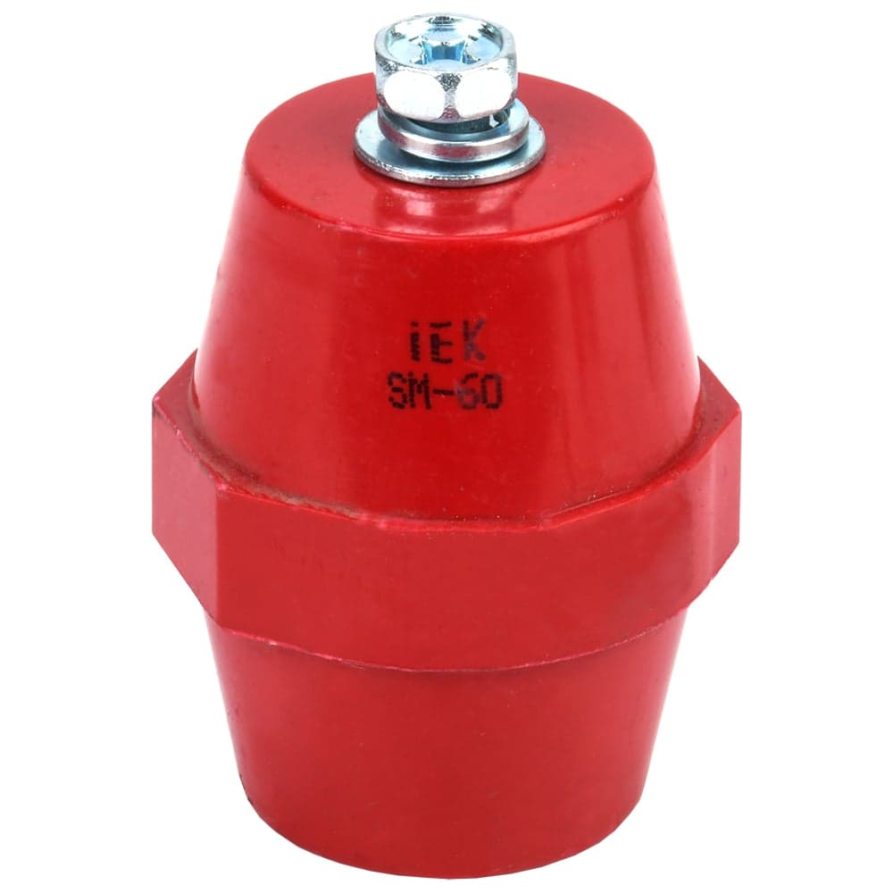 Изолятор IEK SM60 (М8) силовой с болтом (10шт/упак) YIS11-60-20-B