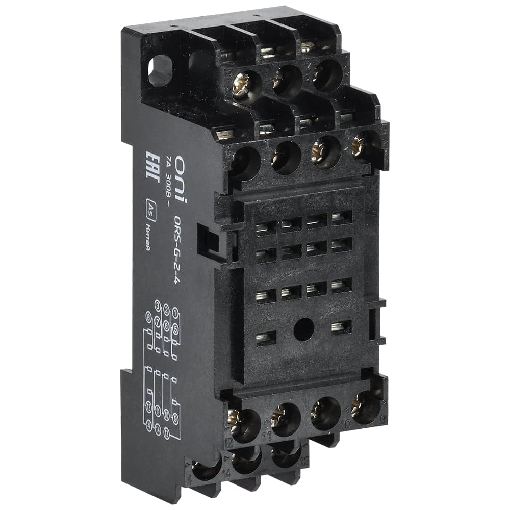 Розетка ONI ORS-G-2-4 для реле OGR-2 4C (10шт/упак) ORS-G-2-4-G