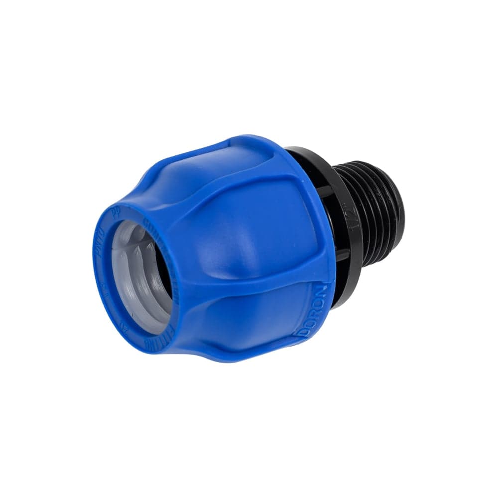 Муфта переходная DORON 20x1/2" наружная резьба, ПНД 024715