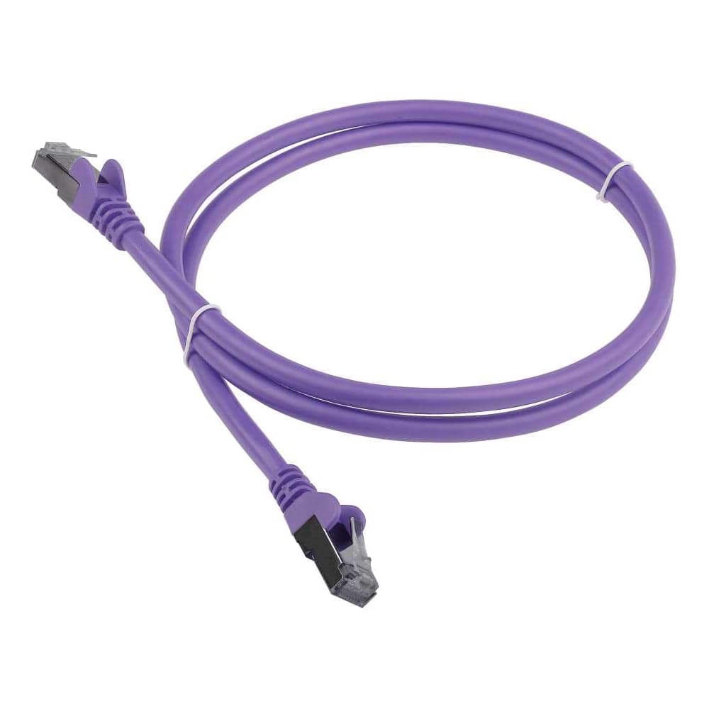 Патч-корд LANMASTER RJ45 - RJ45, 4 пары, FTP, категория 6, 15 м, фиолетовый, LAN-PC45/S6-15-VI