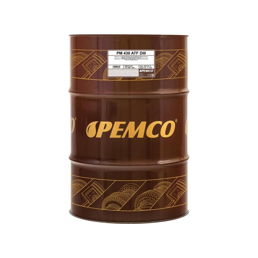 Синтетическое трансмиссионное масло Pemco 430 ATF D III 208 л PM0430-DR-E