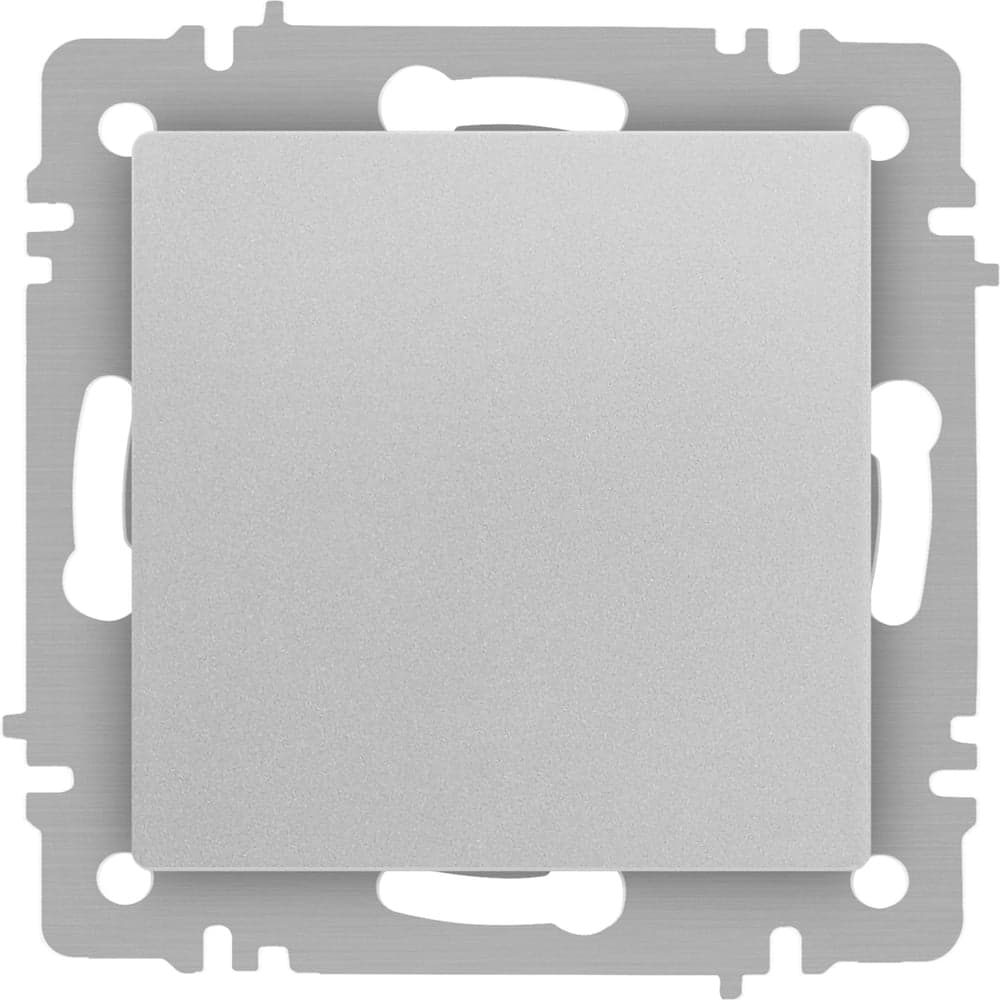 Кнопка Intro Accent 610903, 10А250В, IP20, СУ, алюминий Б0063608