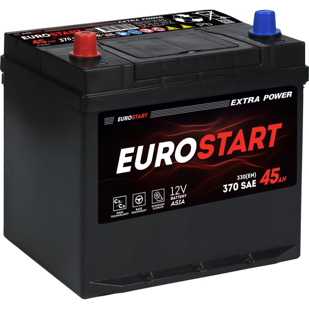 Аккумуляторная батарея EUROSTART Extra Power Asia 45Ah L+ (без борта) EUA451