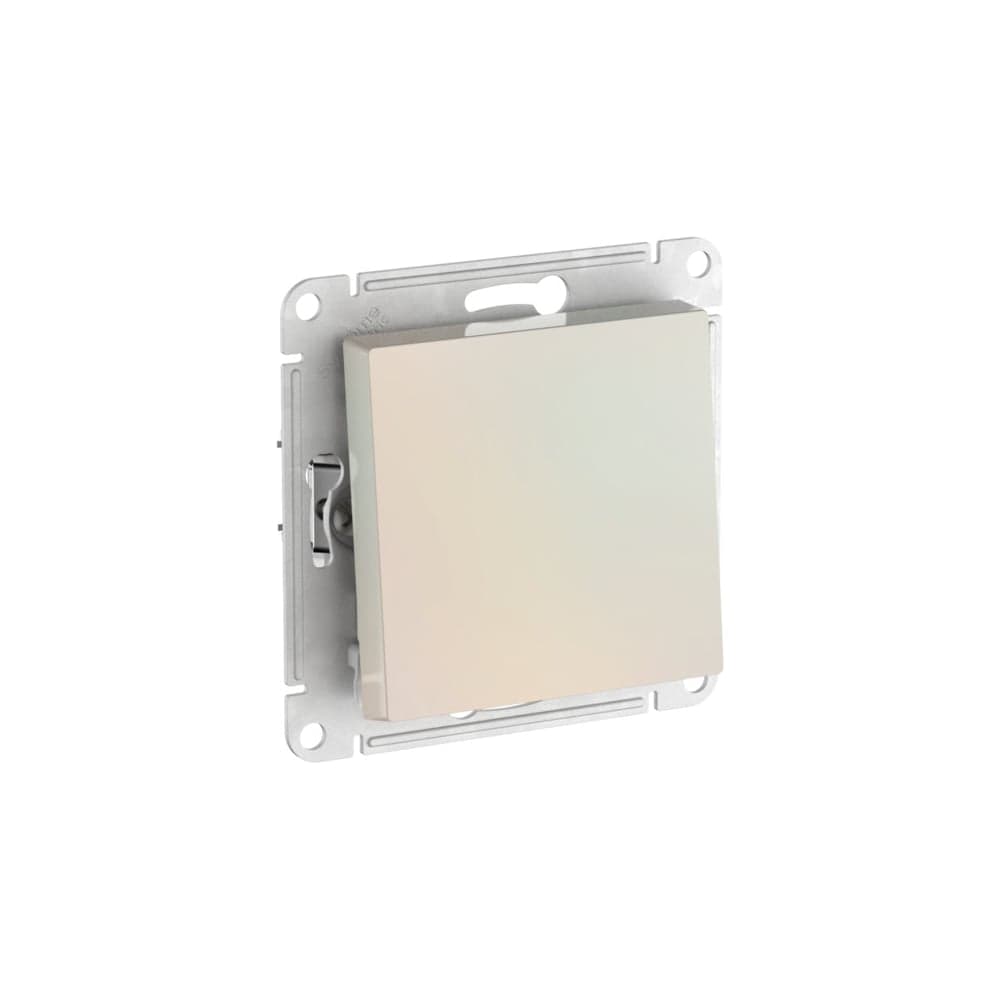 1-клавишный переключатель Systeme Electric ATLASDESIGN, сх.6, 10АХ, мех., быстрозажим. клем., ЖЕМЧУГ ATN000461S