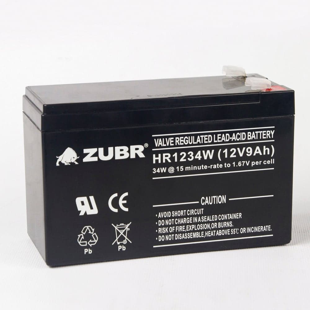 Аккумуляторная батарея ZUBR HR12-34W 12V9Ah HR12-34W(ZUBR)