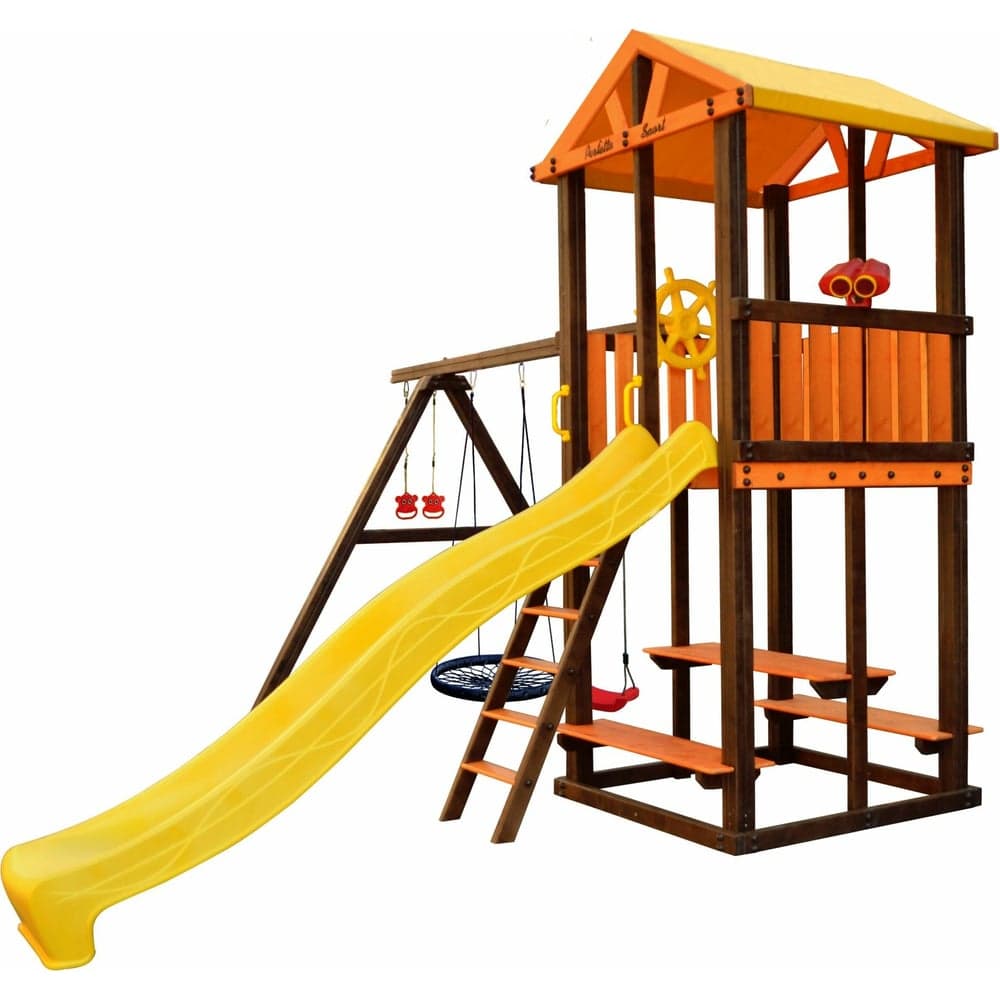 Игровой комплекс (ИК) Perfetto Sport «Bari-3» + качели Паутина СГ000005004