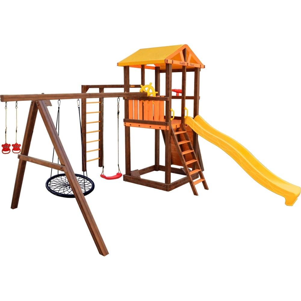 Игровой комплекс (ИК) Perfetto Sport «Pitigliano-8» + качели Паутина СГ000004982