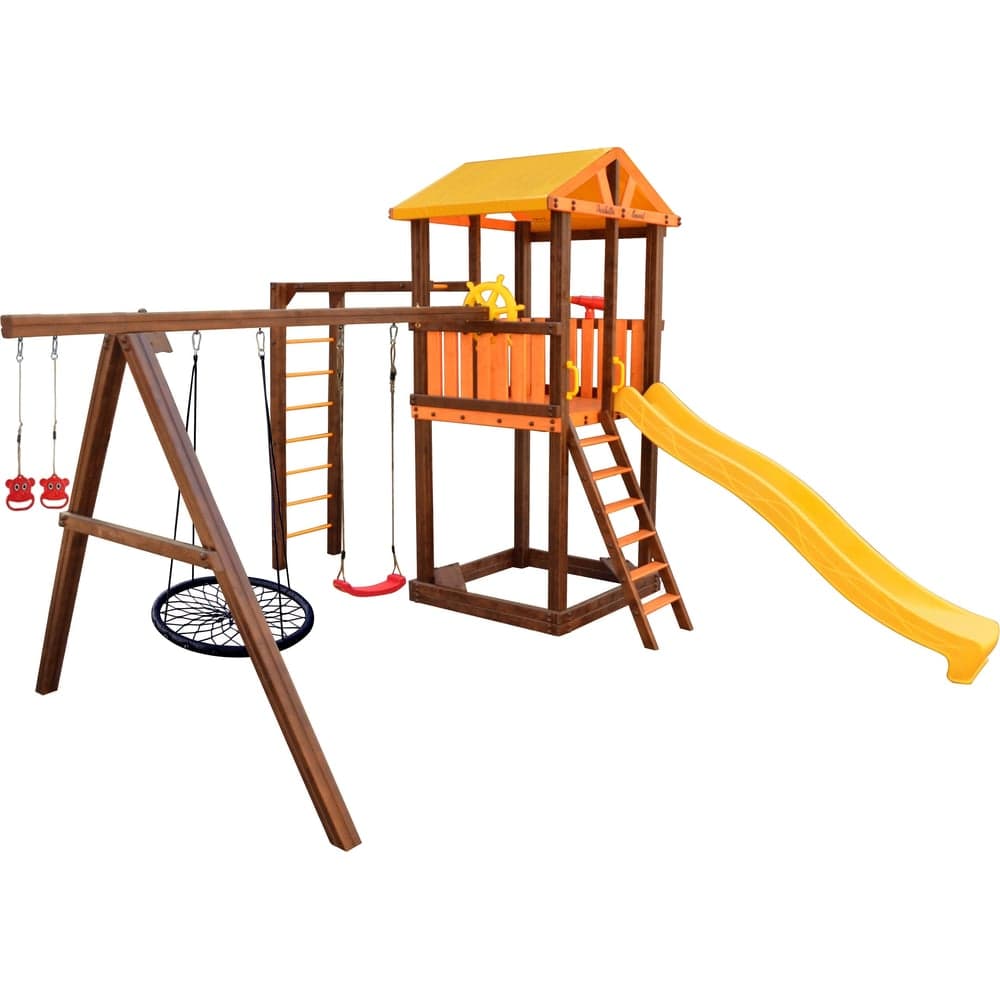 Игровой комплекс (ИК) Perfetto Sport «Pitigliano-6» + качели Паутина СГ000004980