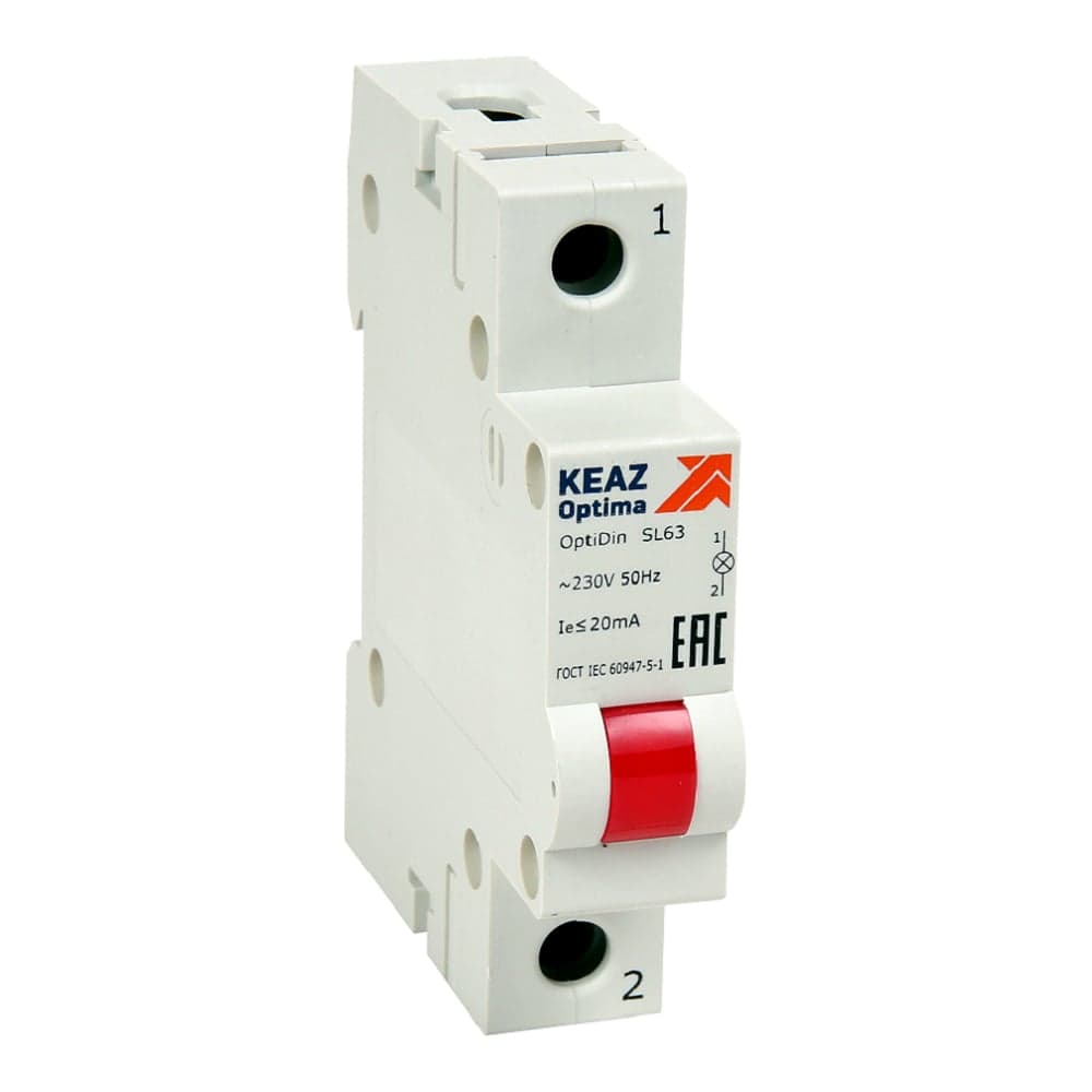 Сигнальная лампа КЭАЗ OptiDin SL63-R-24AC/DC-УХЛ3 138609