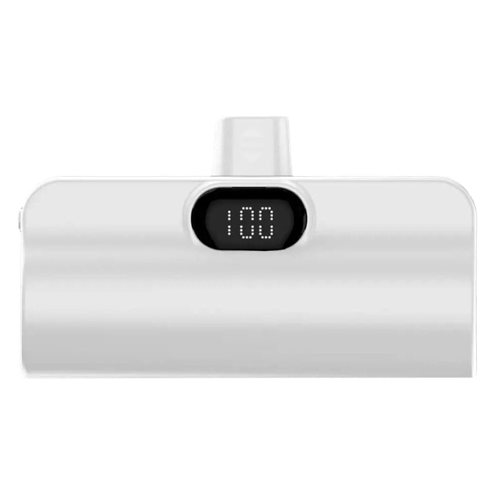 Внешний аккумулятор PERO PB12 5000 mAh, Li-Pol, с подставкой, белый PB12WH