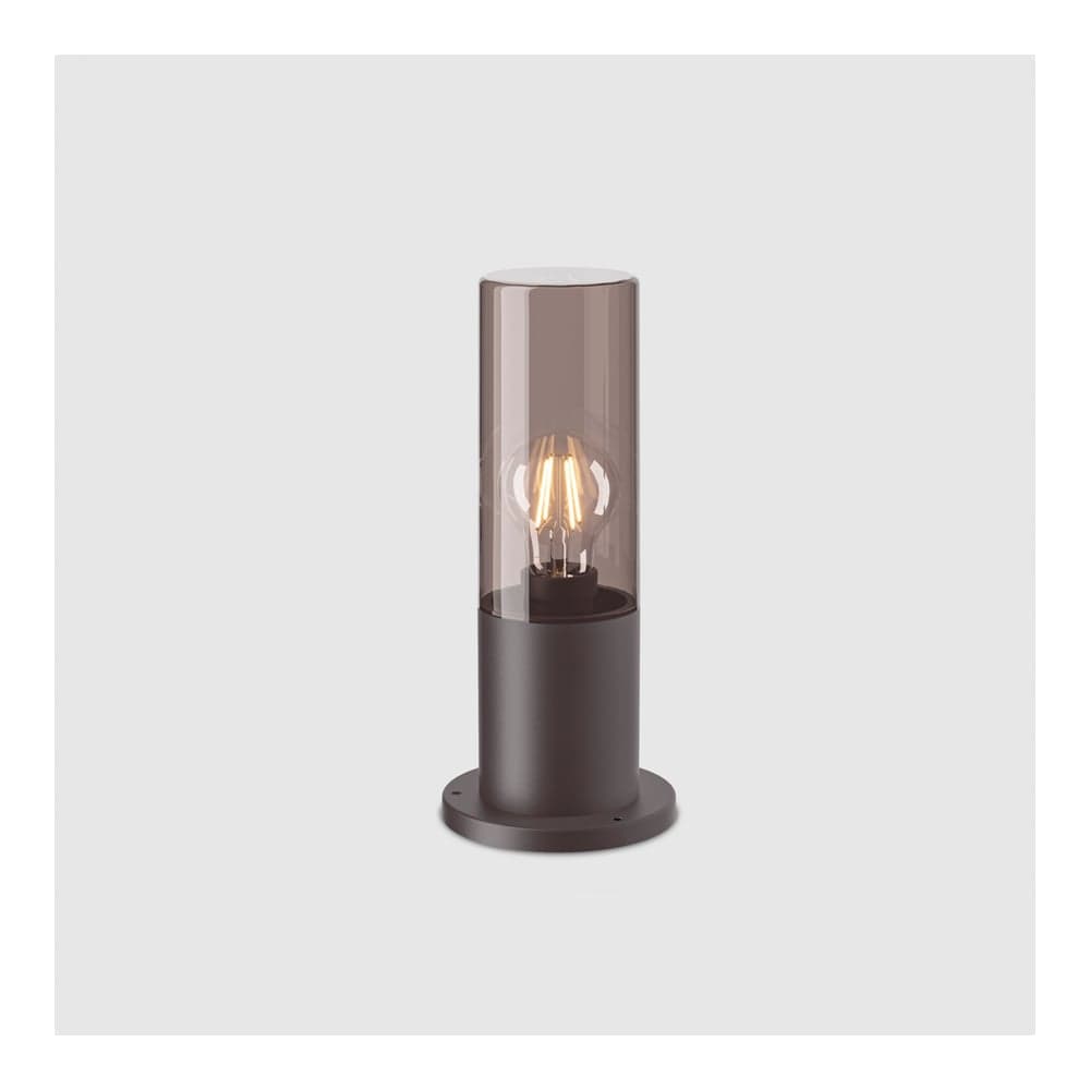 Садово-парковый светильник General Lighting Systems General серия Элегант малый (90*300), GPF-E27-M-IP65, патрон Е27, под лампу до 50Вт, корпус металл + пластик, графит+дымчатый 662313