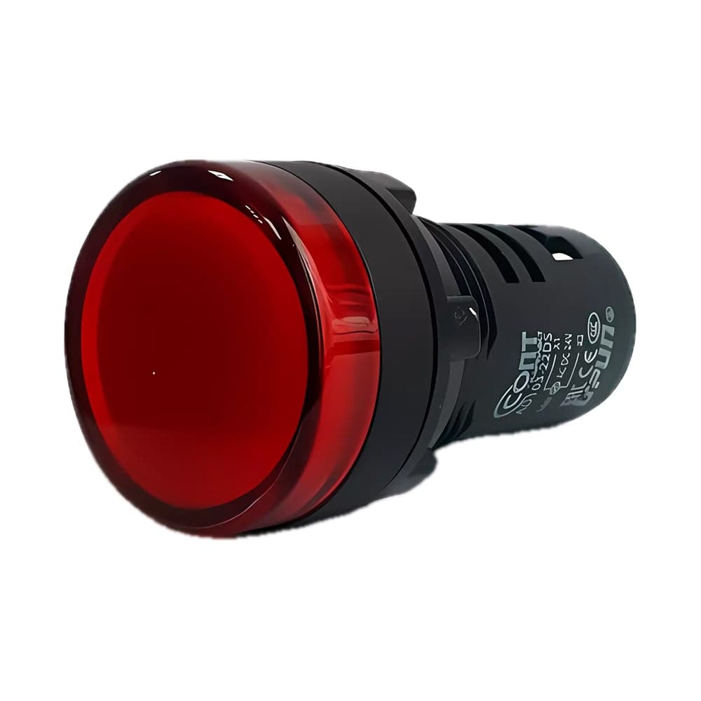 Лампа сигнальная UPUN AD105-22DS(LED) матрица Ф22мм 24В красный (10 шт) AD105-22D/S23-R