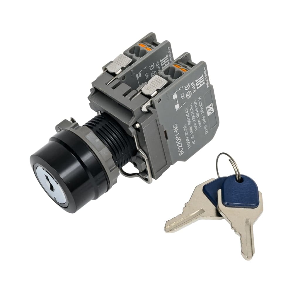 Переключатель с ключом Инпром Инновации K22L-MB2 NO+NC s10040