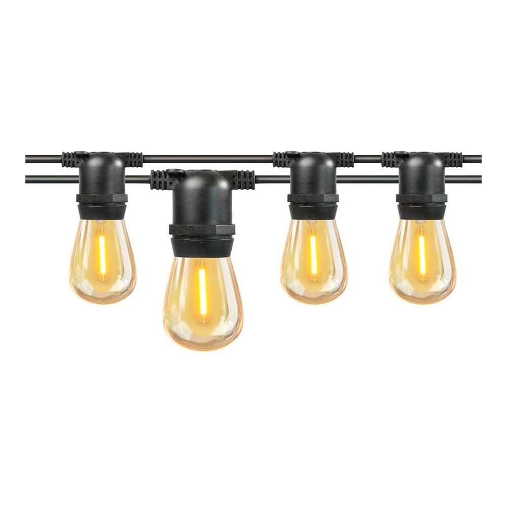 Гирлянда General Lighting Systems Белт Лайт Gen-Beltlight-50M-100E27-IP65, длина гирлянды 50м, 100 патронов под лампу Е27, шаг между патронами 50см + шнур 1,5м, сечение провода 2*1,5мм, 16А, лампы в комплект не входят, черный 663009