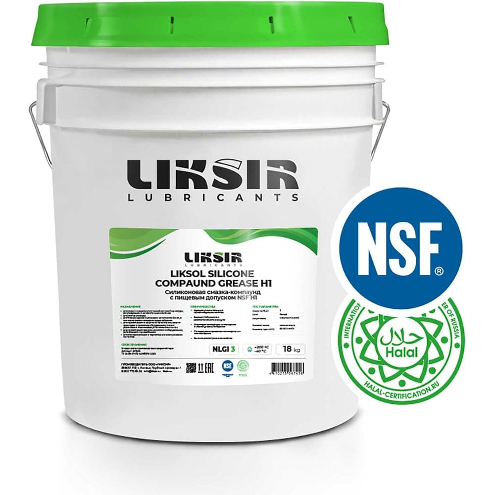 Силиконовая смазка-компаунд LIKSIR LIKSOL SILICONE COMPAUND GREASE H1, 18кг 401004