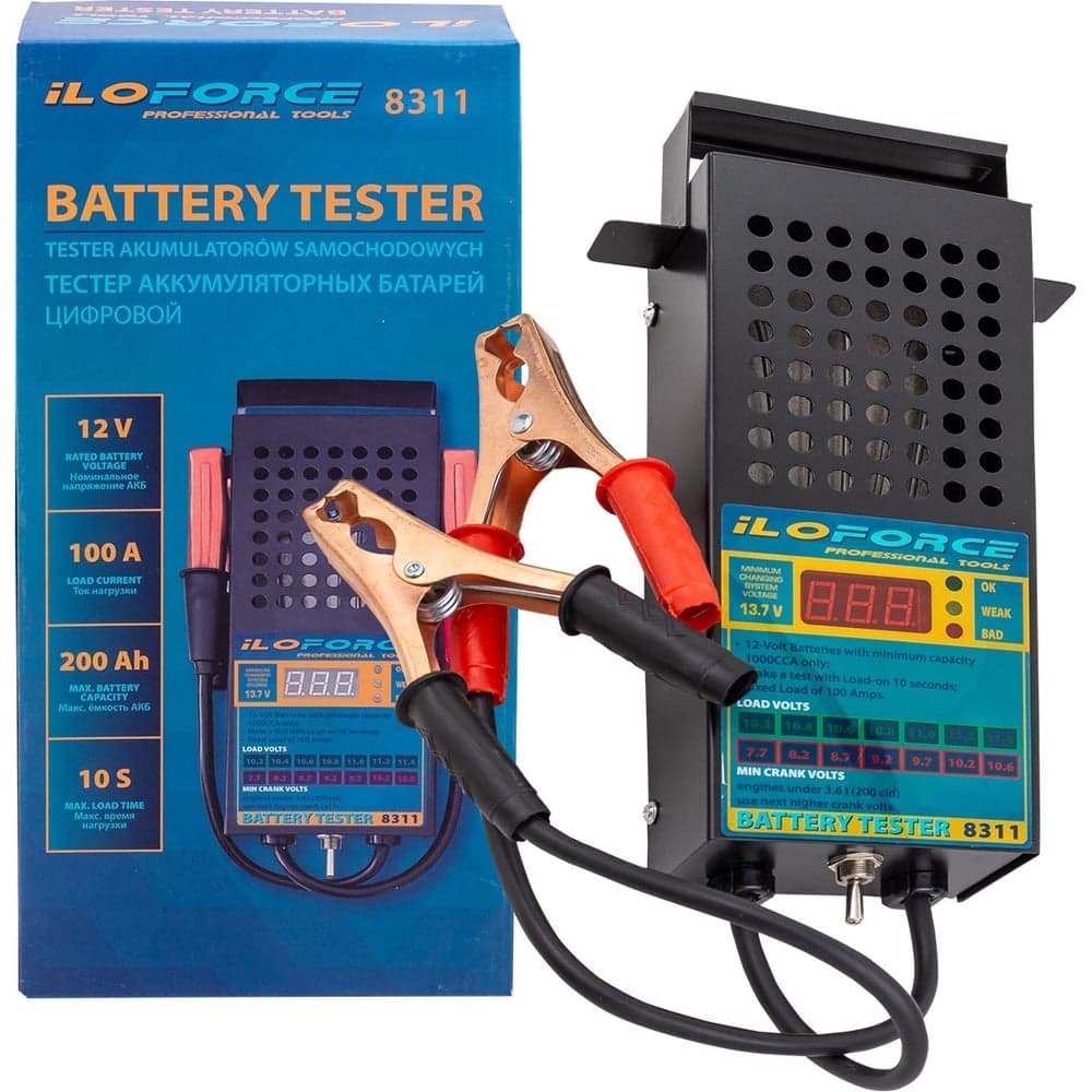 Тестер аккумуляторных батарей цифровой iLOFORCE 12V, 100A, 200Ah IF-8311(65121)