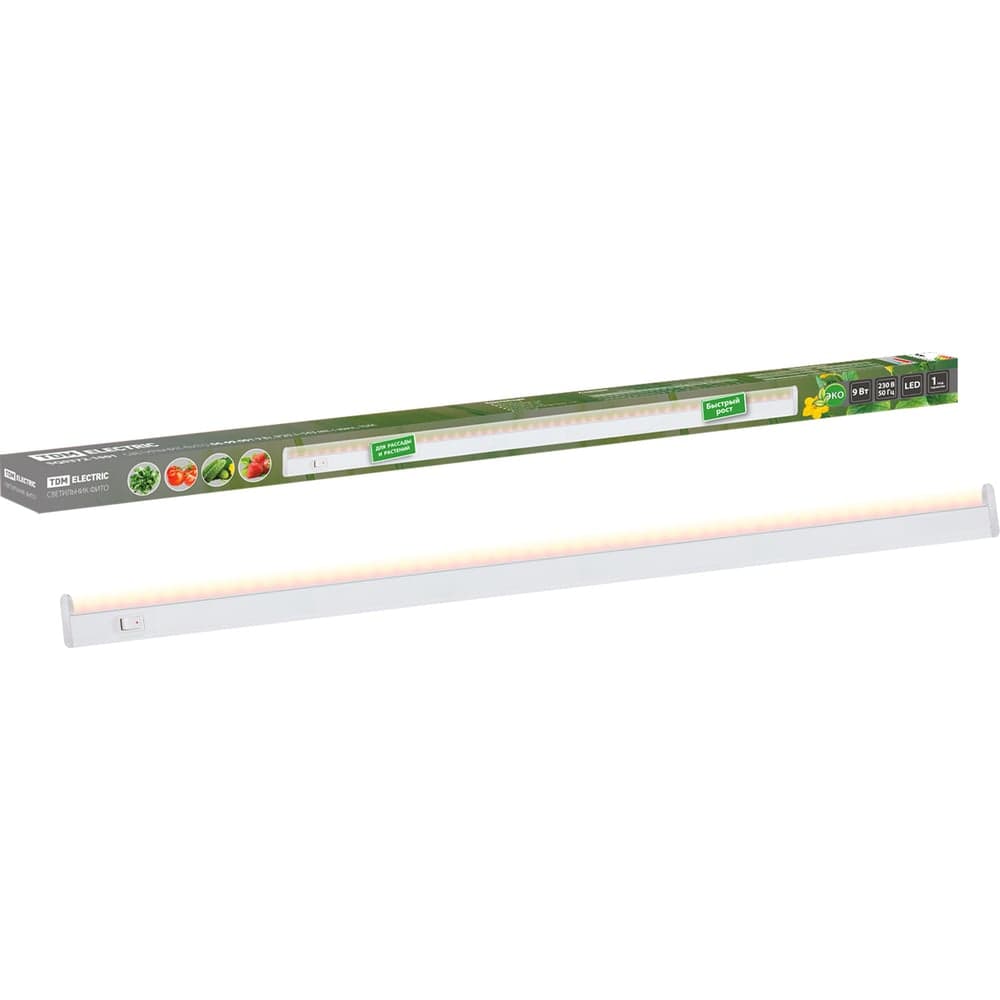Светильник TDM ELECTRIC ФИТО 06-09-001 9 Вт, IP20, l=543 мм, с выкл., SQ0372-1001