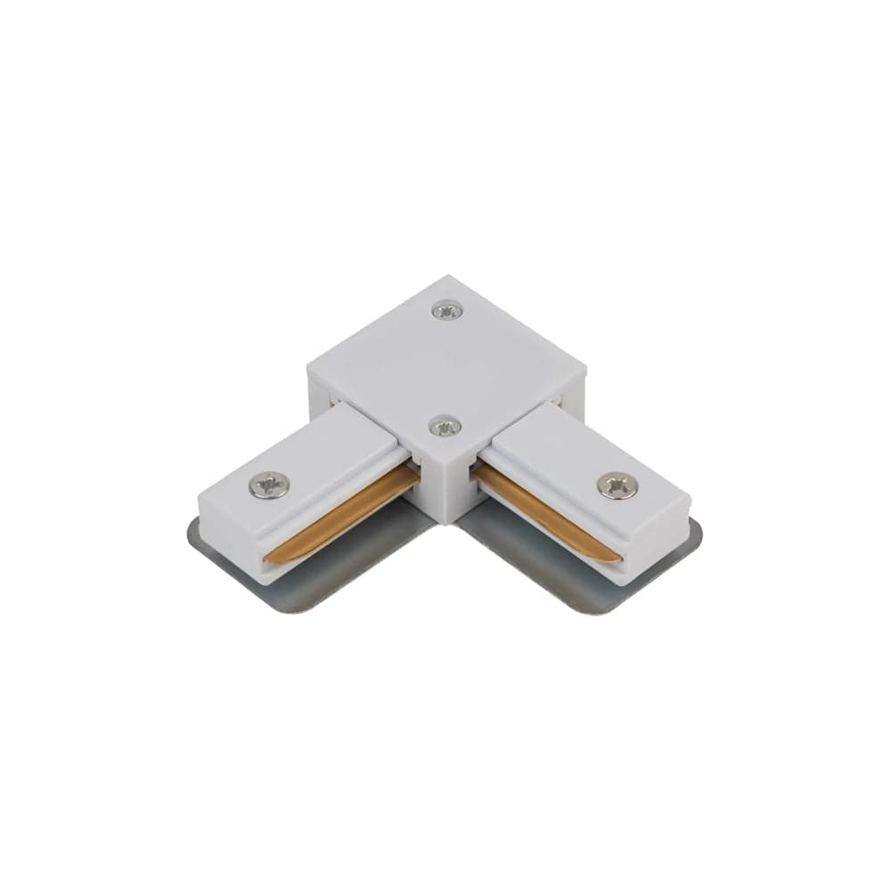 Коннектор IN HOME L-тип LRB-WH для шинопровода RB белый 4690612060637