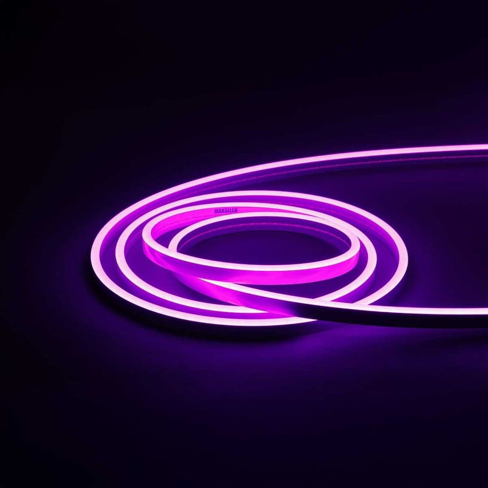 Гибкий неон MAKSILED 5 м, 10Вт/м, 24В, 6мм, фиолетовый ML-NF-SIL-6mm-L50-24V-Purple