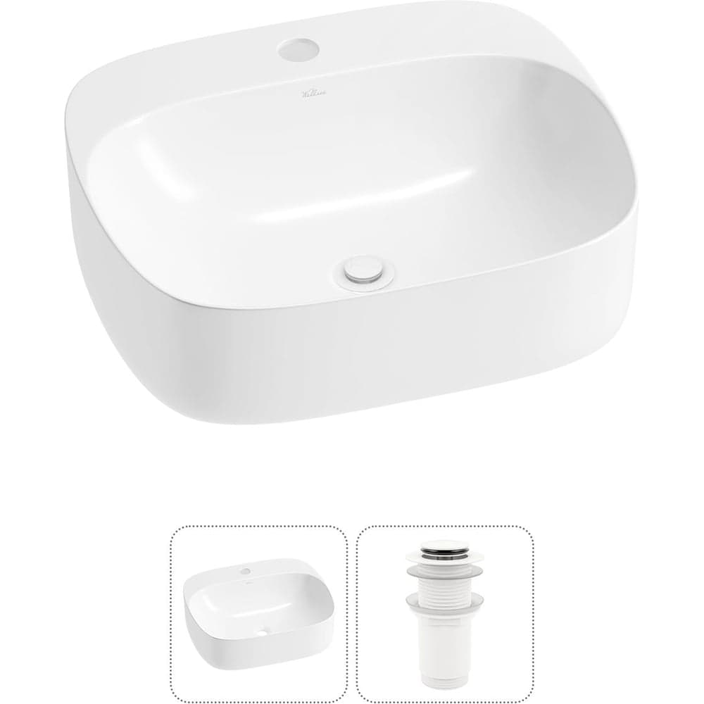 Набор Wellsee 2 в 1 Ideal накладная раковина 50x42 см 20214098R