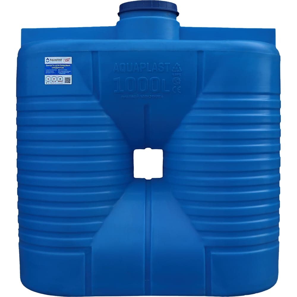 Овально-вертикальная емкость AQUAPLAST 1000 л, синяя 4630017951833 - 2
