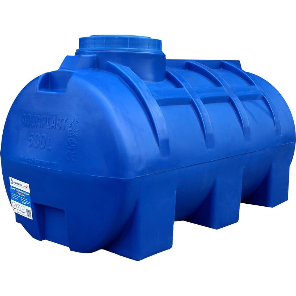 Овально-горизонтальная емкость AQUAPLAST 5000 л, синяя 4630017951970