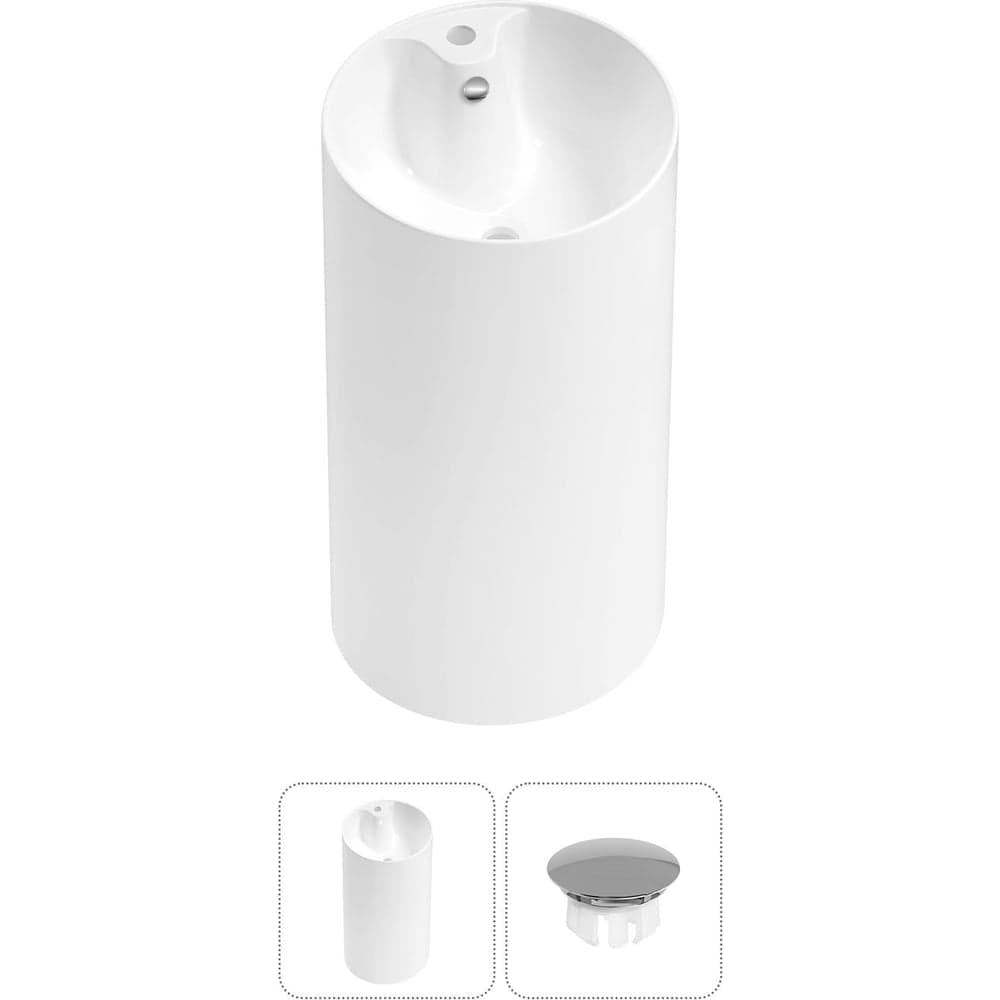 Набор Wellsee 2 в 1 Callipy Art напольная раковина 42x42x84 см 32890101R