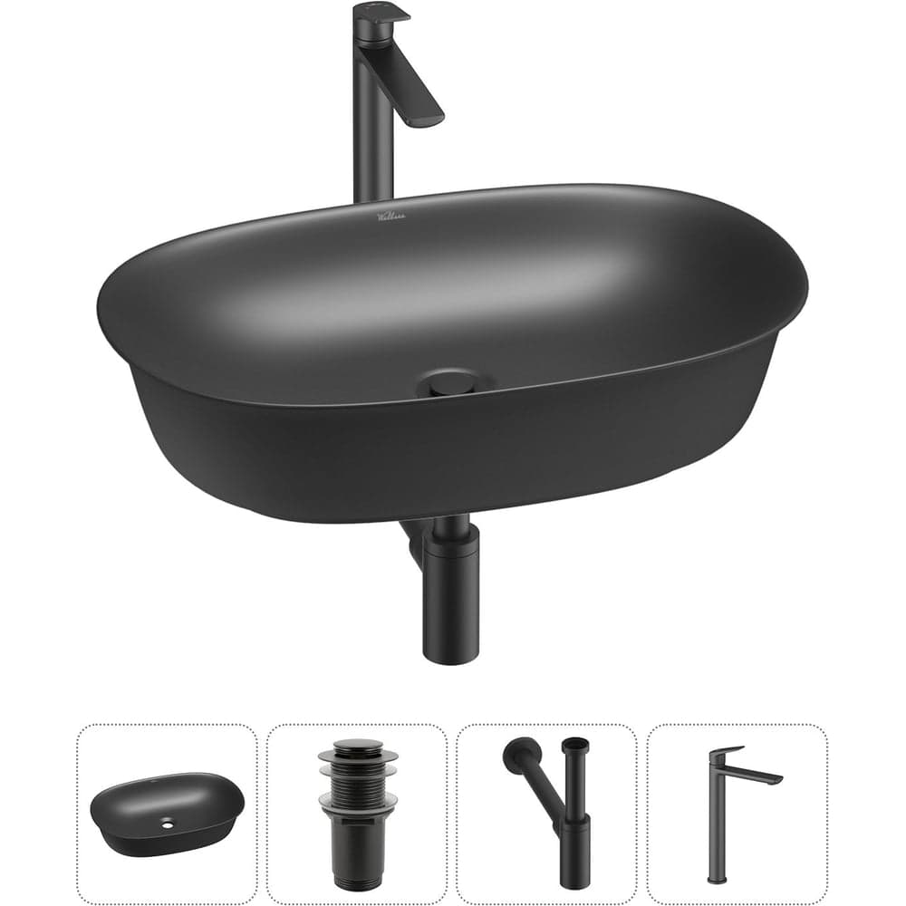 Набор Wellsee 4 в 1 Brillant iCon накладная раковина 60x40 см 20214666R