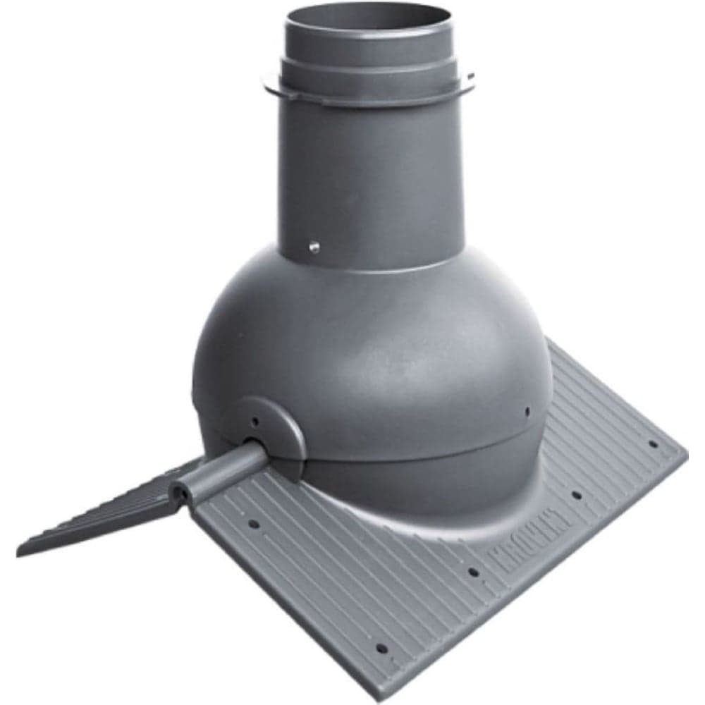 Элемент коньковый KROVENT Pipe-Cone серый 098206
