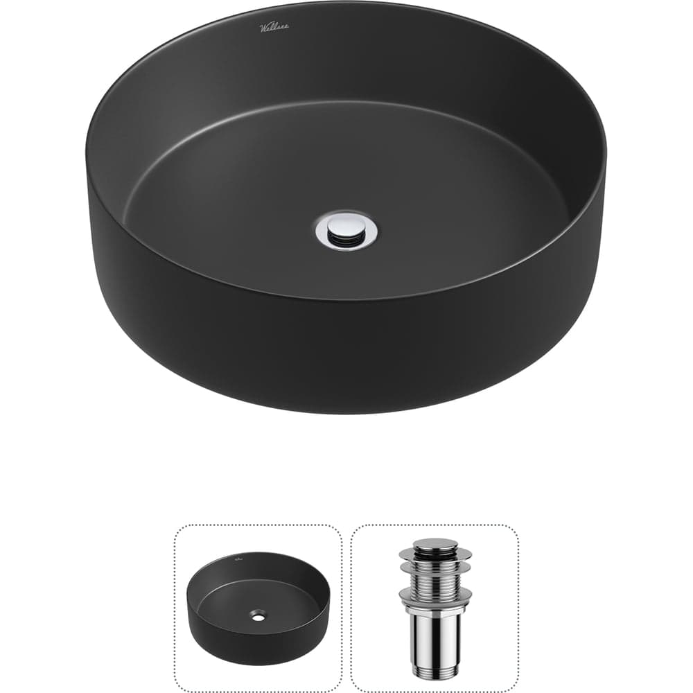 , Акционный набор 2 в 1 Coax накладная раковина 30x30 см (состоит из 323505000, 182 Wellsee 20213959R