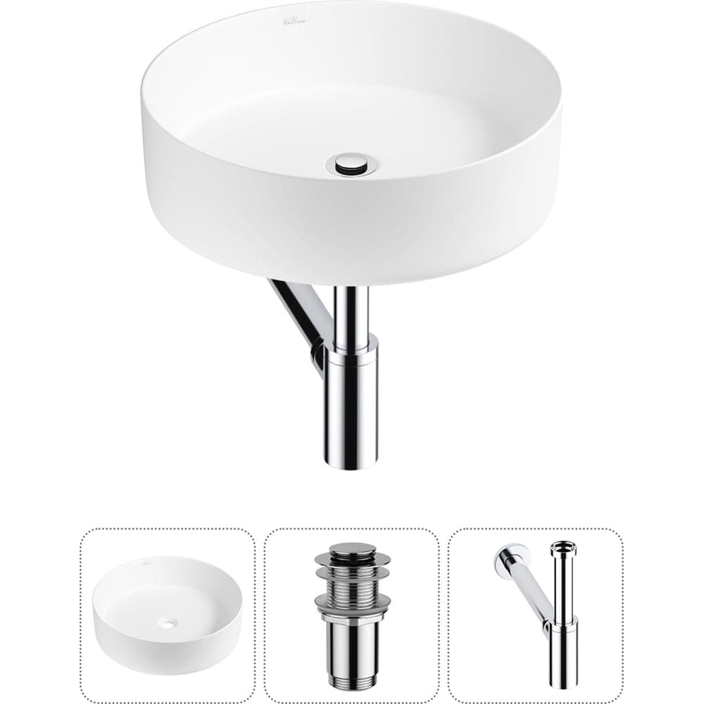 Акционный набор Wellsee 3 в Coax накладная раковина 30x30 см 20213915R