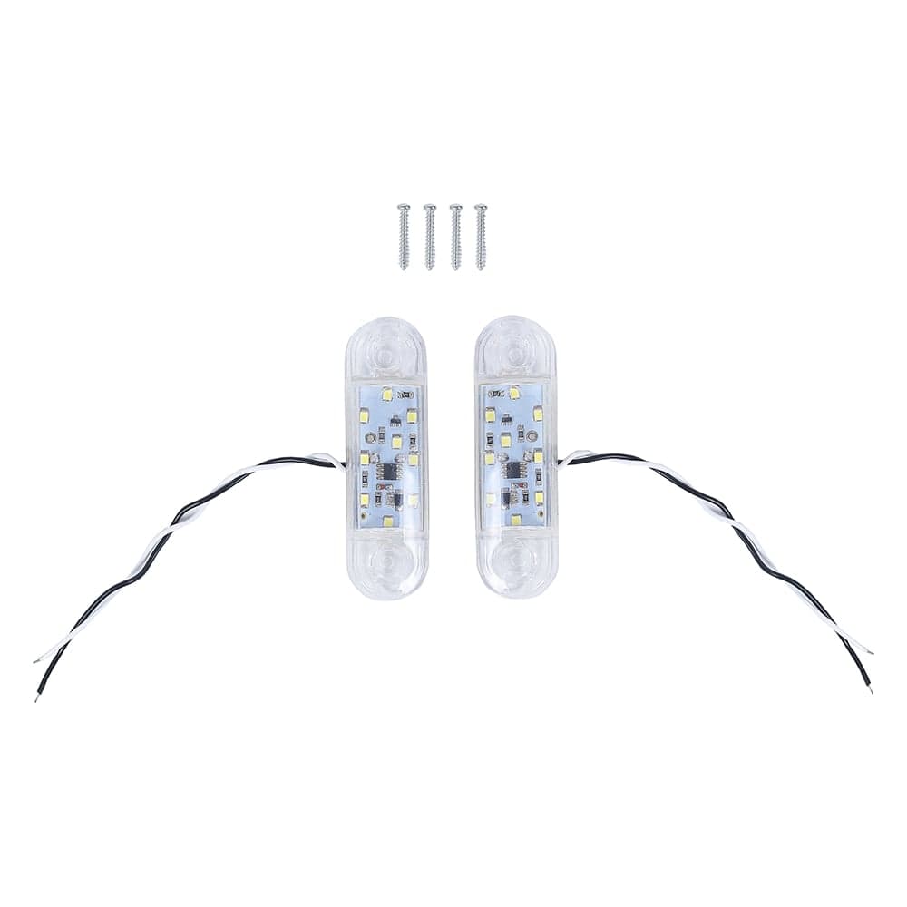 Фонарь габаритный Крал 9-ти диодный 4364 LED ((белый) короткий 12-24V мигающий (4 шт.) 1364