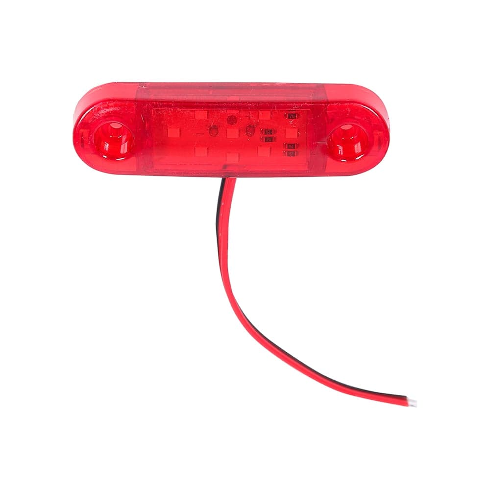 Фонарь габаритный Крал 9-ти диодный 4364 LED (красный) короткий 12-24V не мигающий (4 шт.) 6196