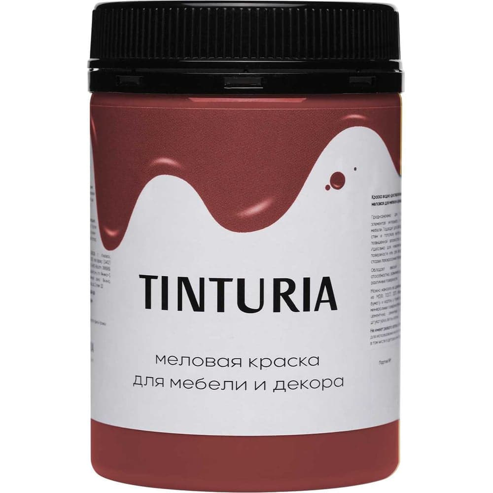 Краска для мебели и декора TINTURIA бордовый георгин 0.35 кг 12 ЭК000146614