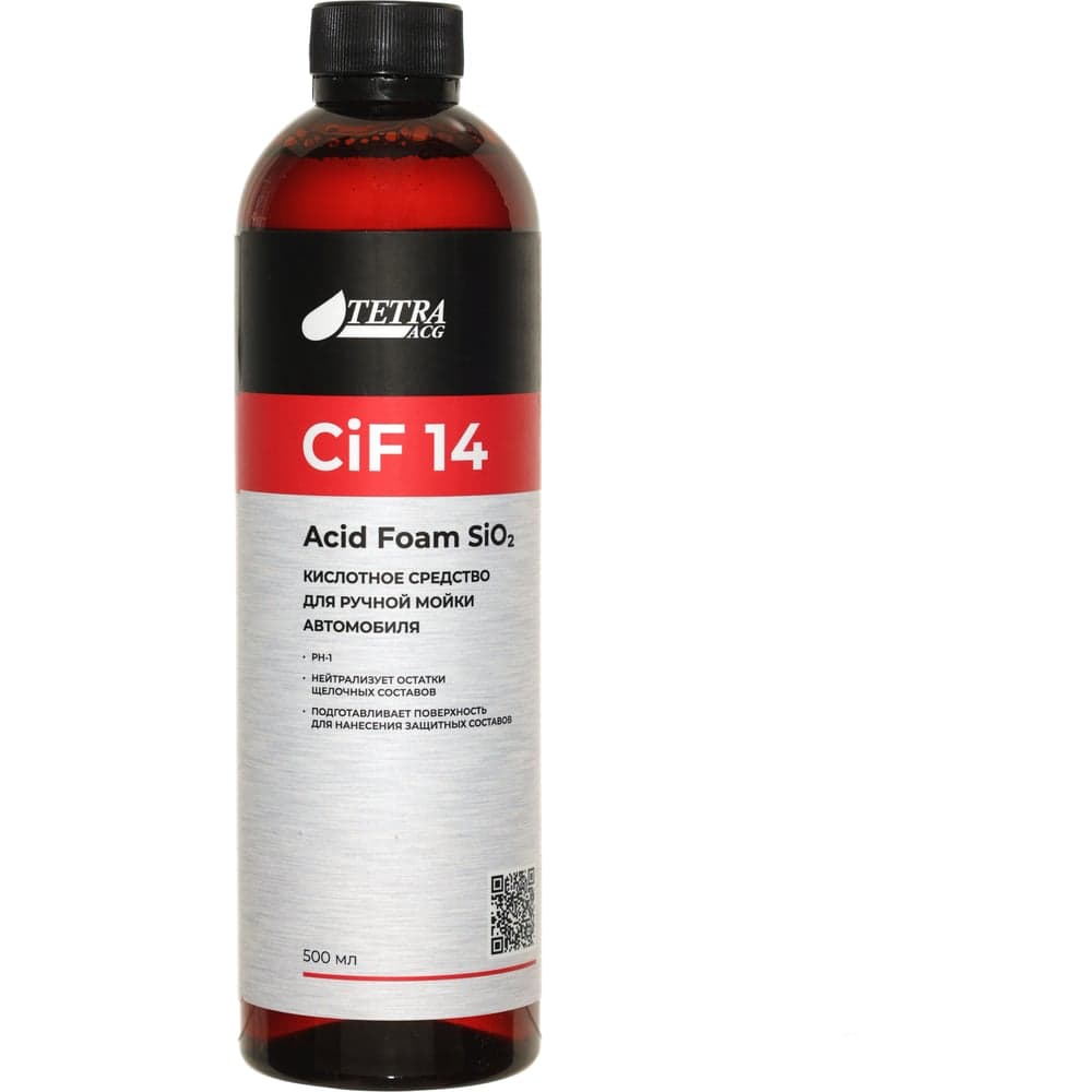 Кислотное средство для ручной и бесконтактной мойки и автомобиля ACG Acid CiF 14 Acid Foam SiO2 500 мл 1028803