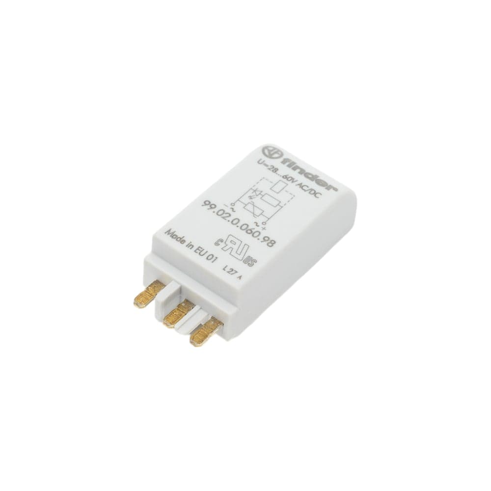 Зелёный светодиод + варистор Finder /= 28-60В AC/DC, 9902006098