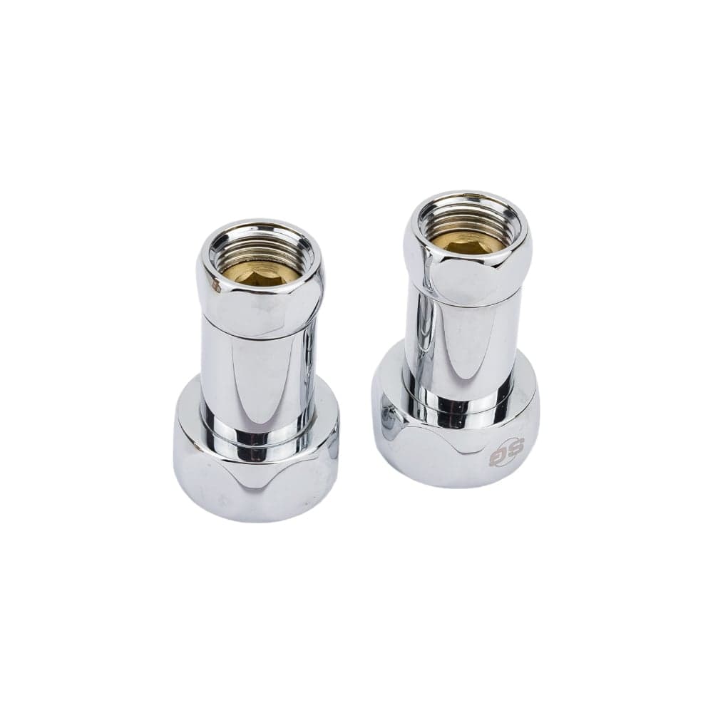 Прямое соединение для полотенцесушителя SG г/г 1"х1/2", хром, 2 шт 730SCH1004