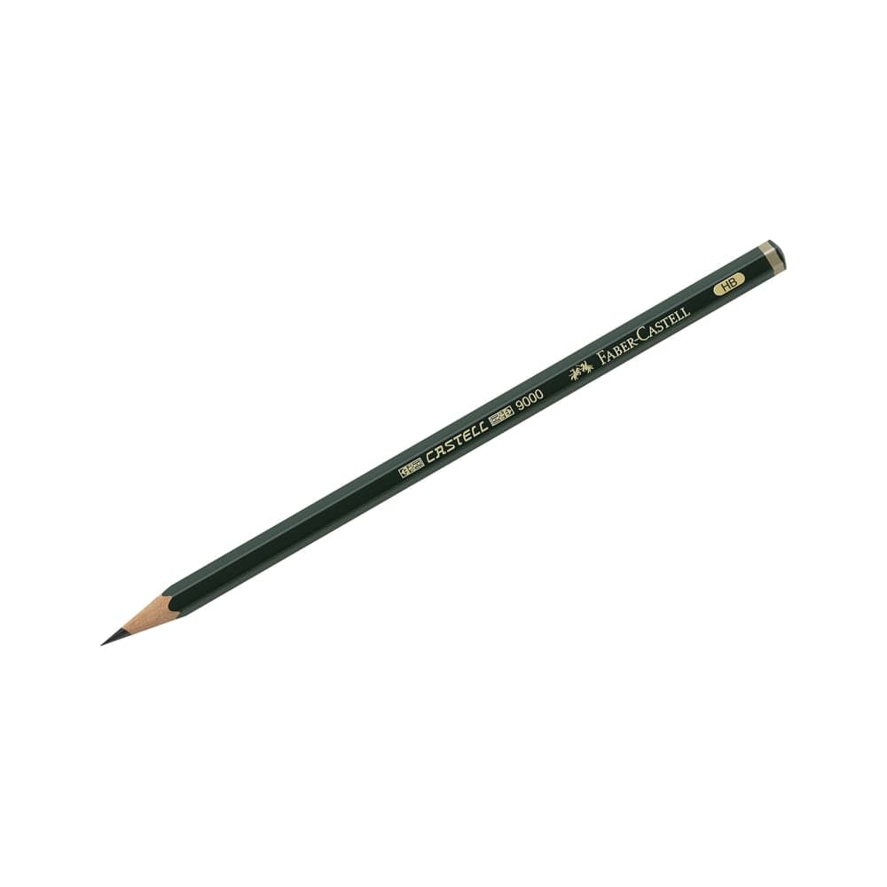 Чернографитный карандаш Faber-Castell Castell 9000 HB, заточенный 119000