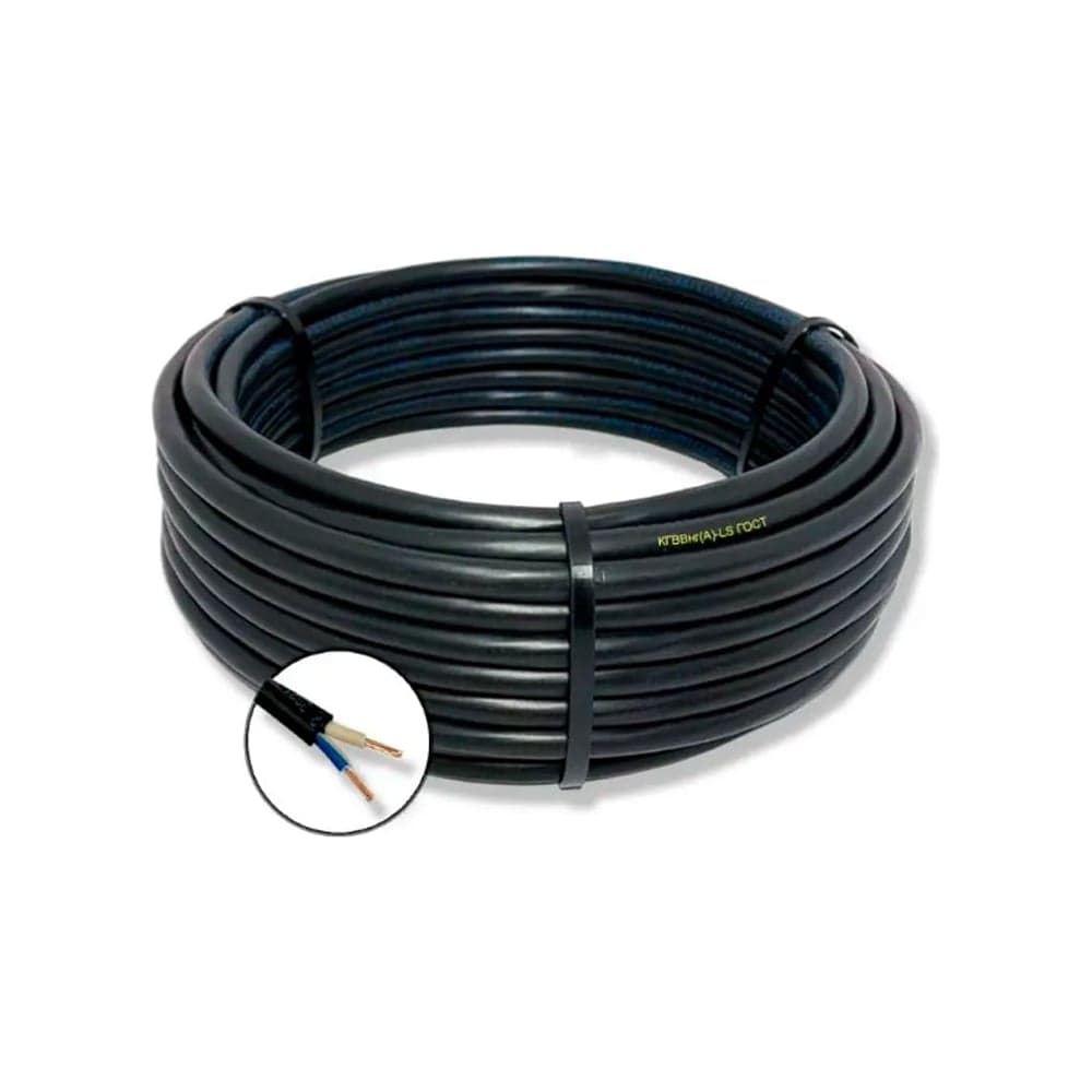 Кабель гибкий БУРЕВЕСТНИК кгввнг(a)-ls 2x1 мм2, 5м BOZ62054L5