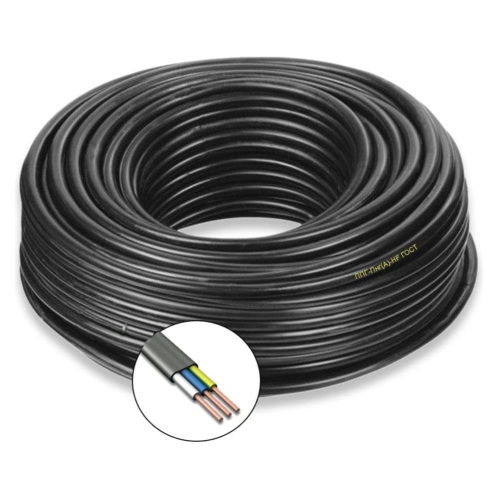 Кабель силовой БУРЕВЕСТНИК ппг-пнг(a)-hf 3x2.5 мм2, 2м BOZ486320L2