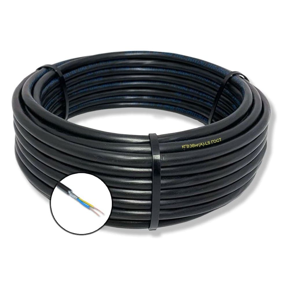 Кабель гибкий БУРЕВЕСТНИК кгвэвнг(a)-ls 2x2.5 мм2, 5м BOZ64687L5