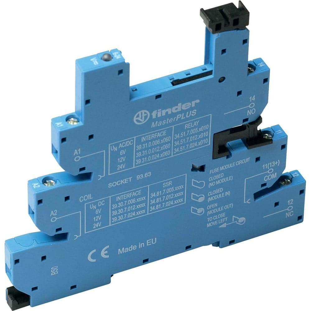 Розетка MasterPLUS Finder для реле 34 серии с винтовыми клемами 230В AC, 6А, 93638230